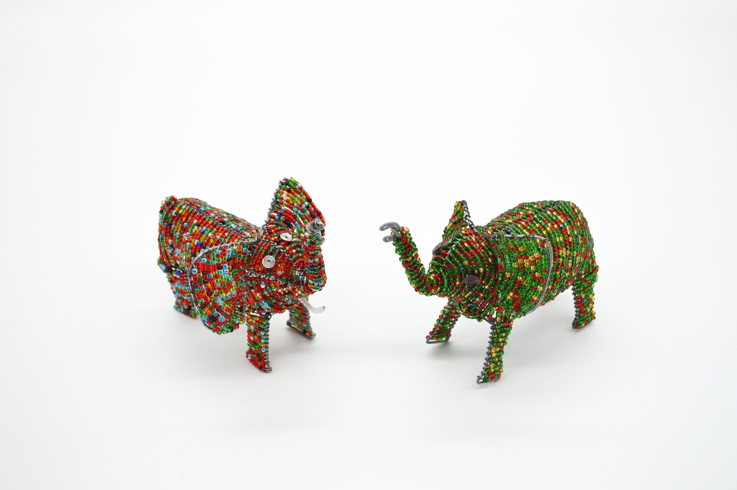 Beaded Elephant Ornament - Elephant