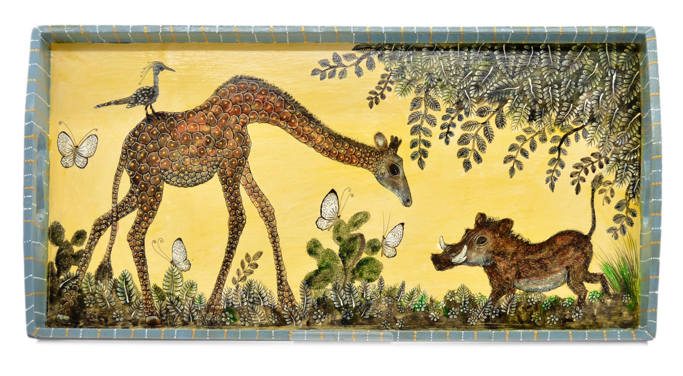 Naive Art Tray - Ex Long - Giraffe