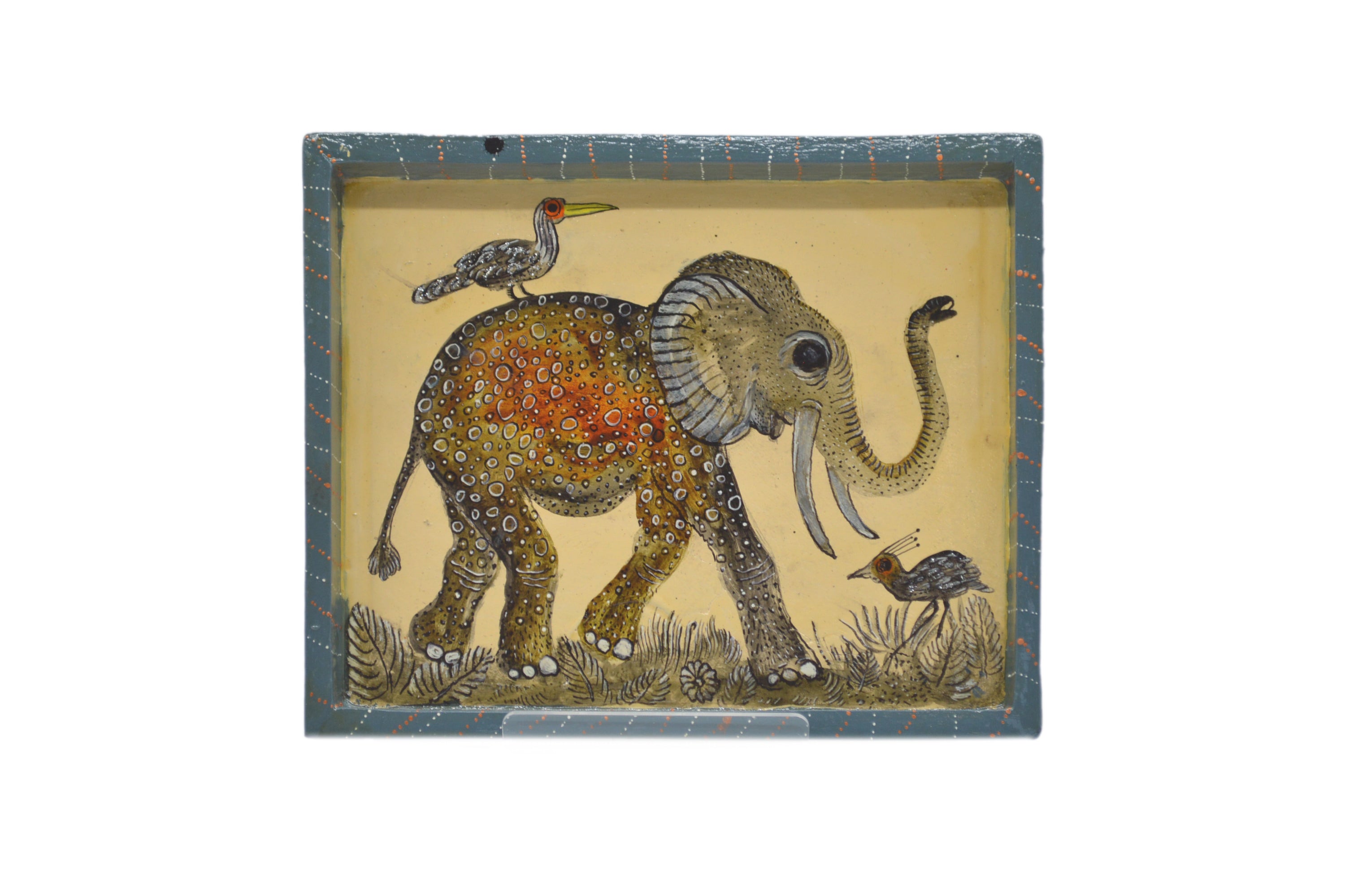 Naive Art Tray - Medium - Elephant