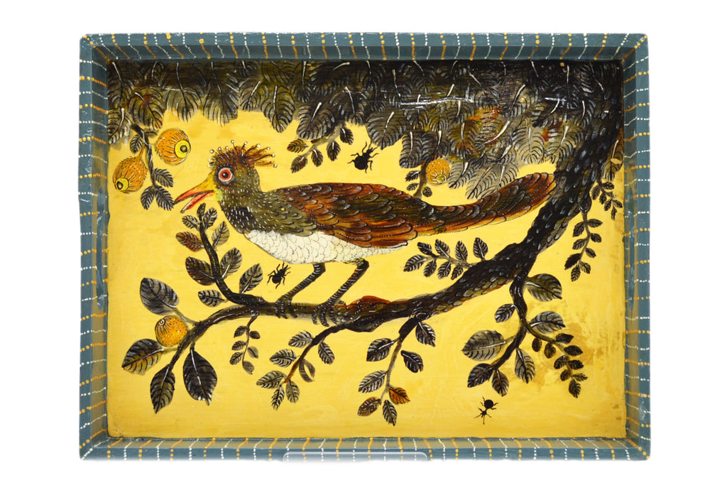 Naive Art Tray - Large - Birds