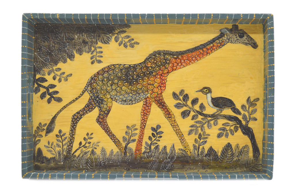 Naive Art Tray - Large - Giraffe