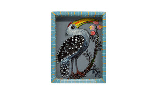 Naive Art Tray -Small- Hornbill