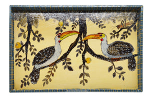 Naive Art Tray - Ex Large - Hornbill